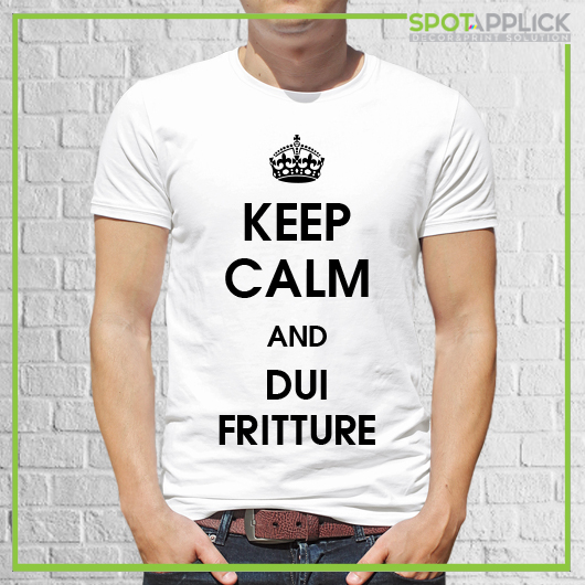 T Shirt Keep Calm and Dui Fritture