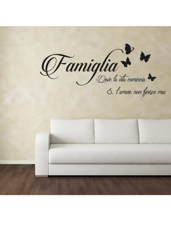 Sticker Adesivo Famiglia Amore