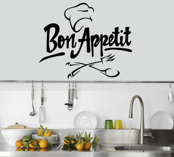 Sticker Adesivo Bon Appetit 001