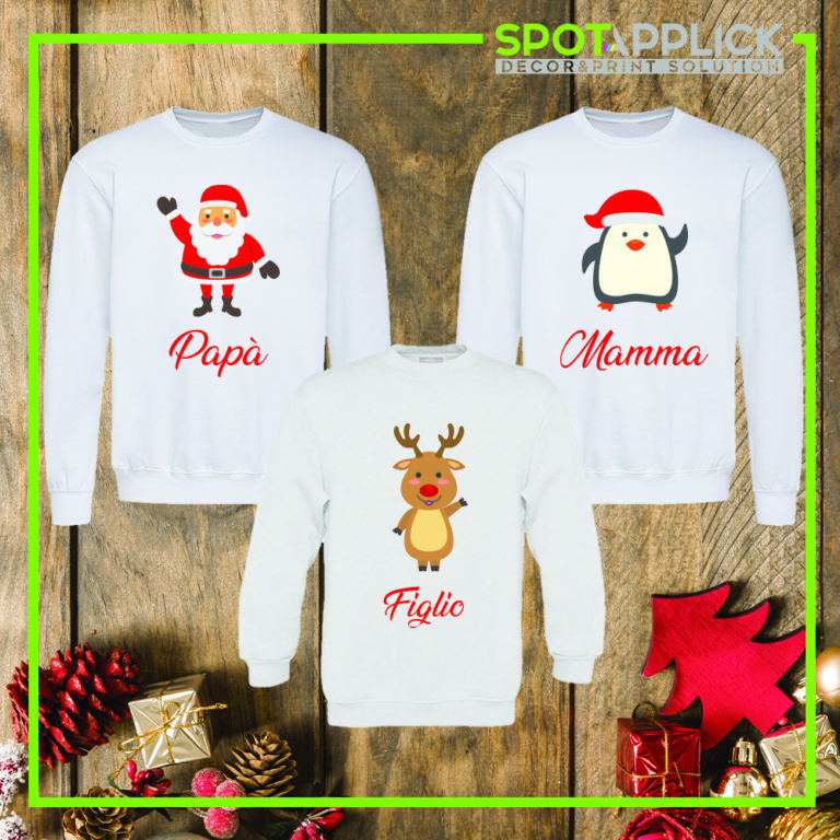 Felpa Famiglia Natale
