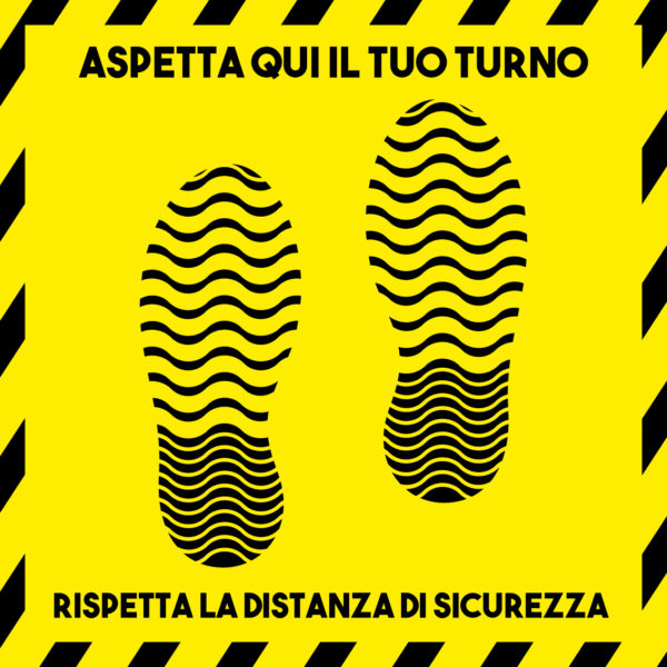 Adesivo Distanza di sicurezza