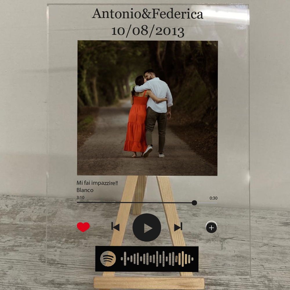 Targa Personalizzabile Spotify • SpotApplick